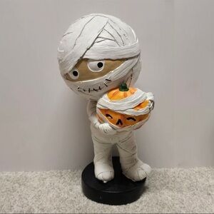 Mummy Figurine with Pumpkin